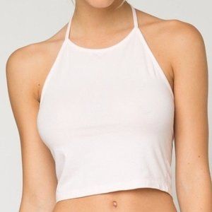 Brandy Melville White Sachi Halter Top